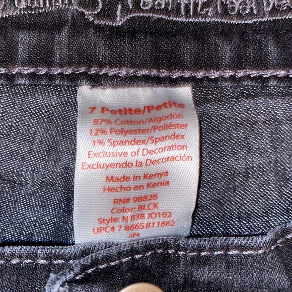 NOBO No Boundaries black juniors jeans size 7 Petite - Picture 7 of 13